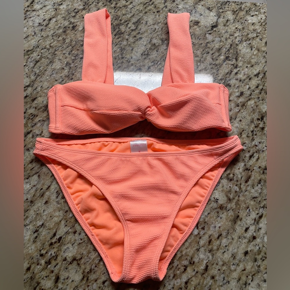 EUC Xhilaration Orange Bikini Size Medium